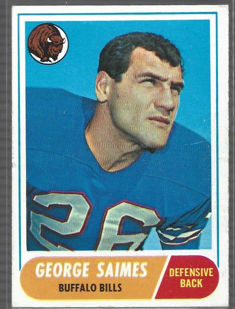 1968 Topps Football George Saimes #201 PSA 7.5