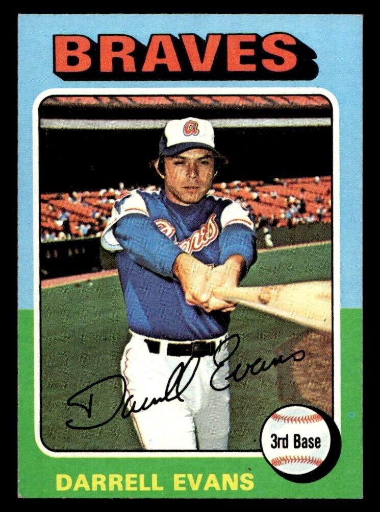 1975 Topps Mini Baseball Darrell Evans #475