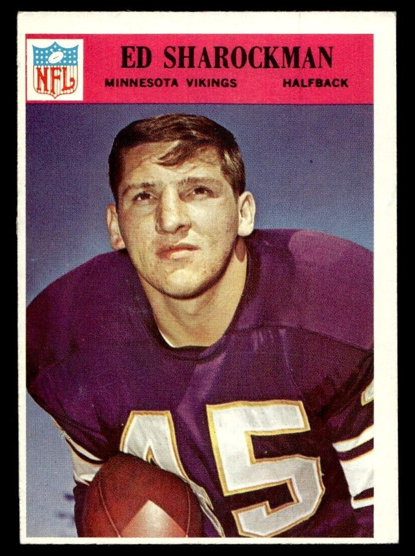 1966 Philadelphia Football Ed Sharockman #112 PSA 7