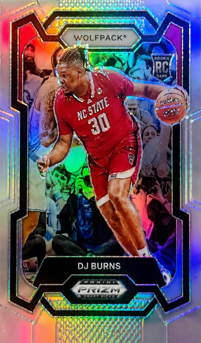 2024 Panini Prizm Draft Picks Basketball Silver DJ Burns #97