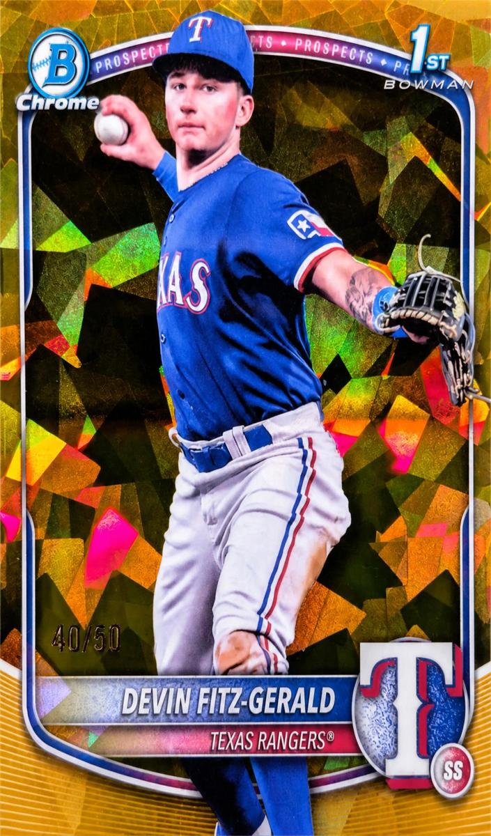2025 Bowman Chrome Sapphire Baseball Gold Devin Fitz-Gerald #BCP-158