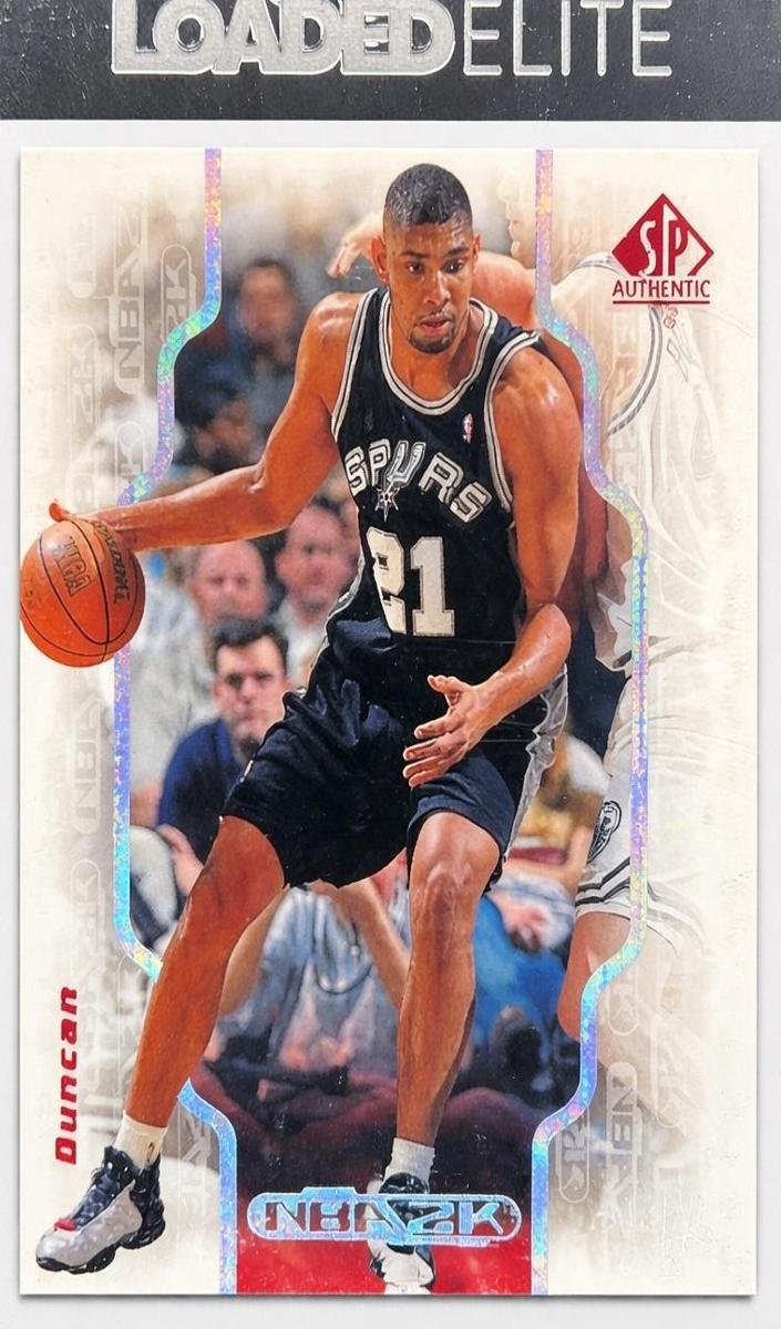 1998 SP Authentic Basketball Tim Duncan #2K17