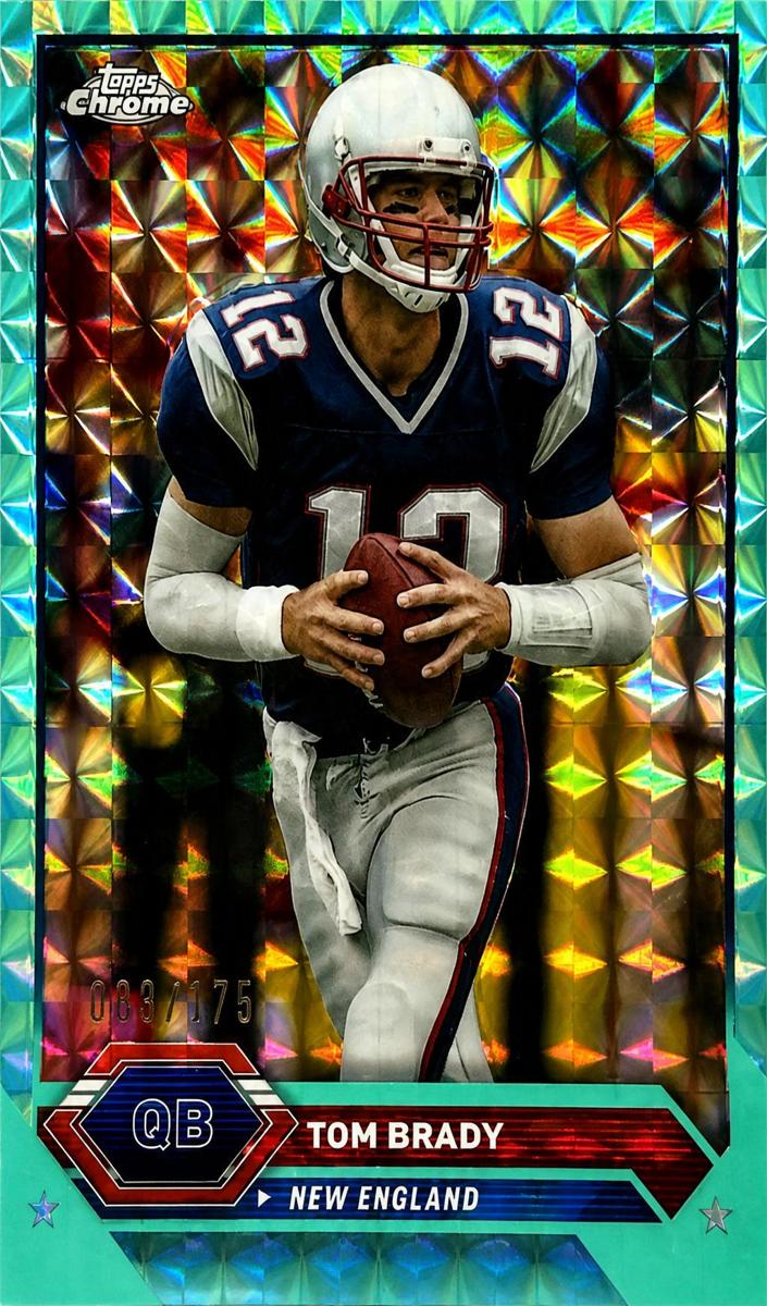 2023 Topps Composite Football Aqua Geometric Tom Brady #14 SGC 9.5