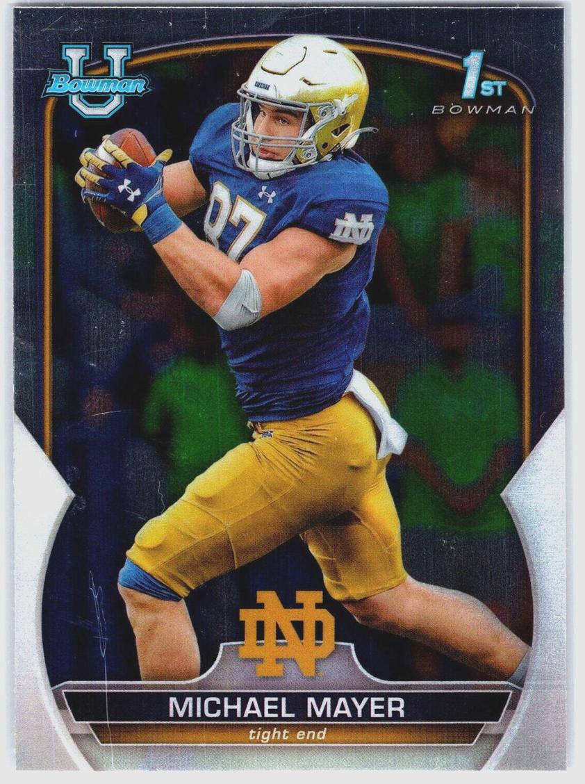 2022 Bowman Chrome University Football Michael Mayer #41