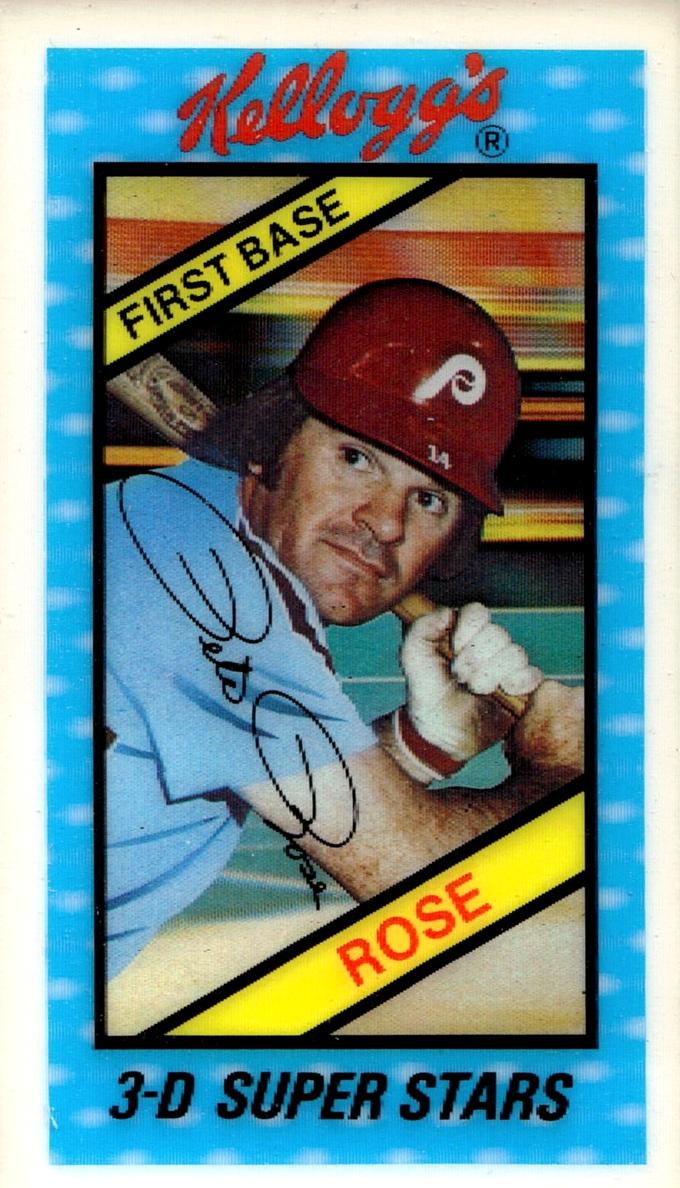 1980 Kellogg's 3-D Superstars Baseball Pete Rose #35