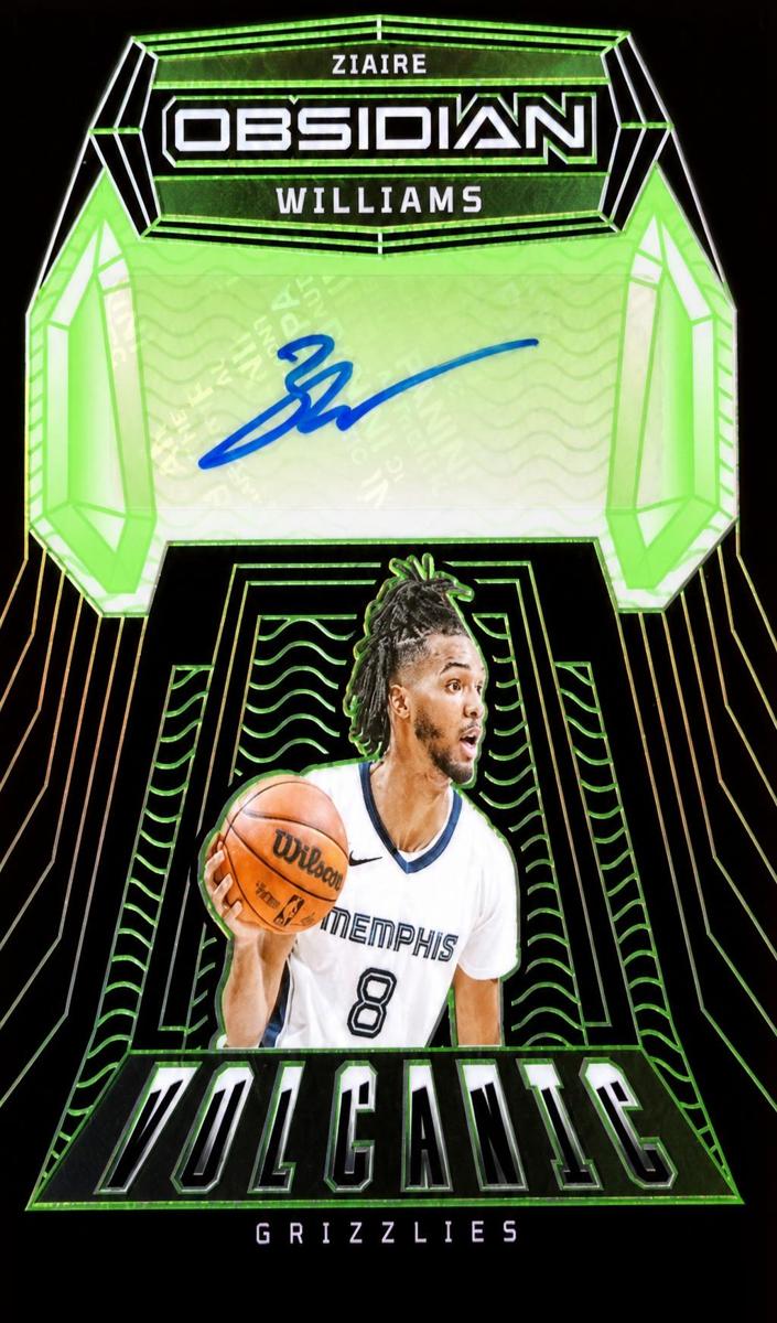 2023 Panini Obsidian Basketball Electric Etch Green Ziaire Williams #VS-ZWL