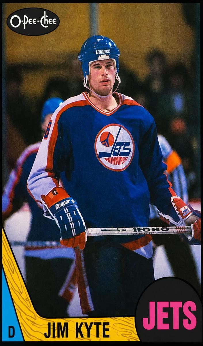 1987 O-Pee-Chee Hockey Jim Kyte #226 PSA 9