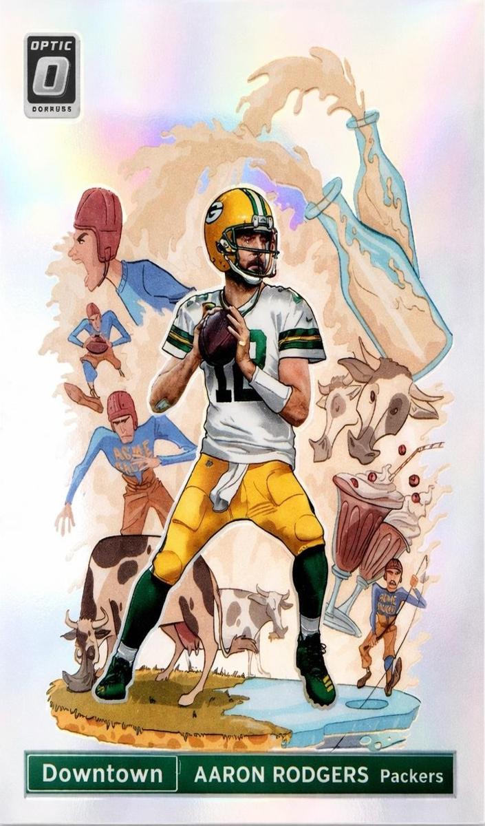 2020 Donruss Optic Football Downtown Aaron Rodgers #DT-15