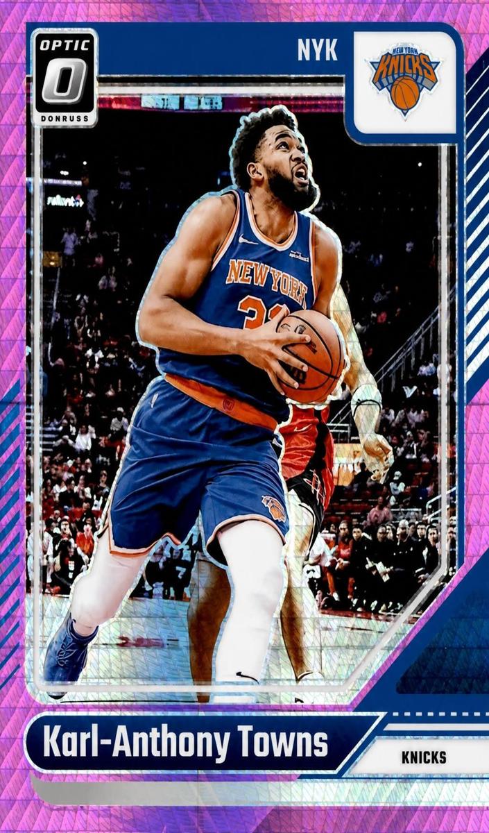 2024 Donruss Optic Basketball Hyper Pink Karl-Anthony Towns #158