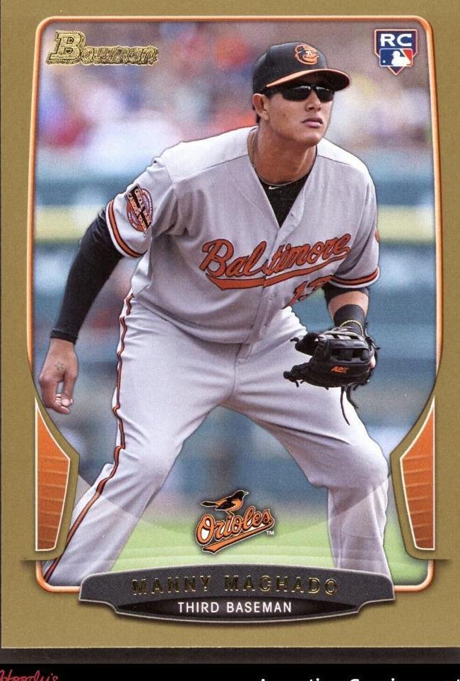 2013 Bowman Baseball Gold Manny Machado #215 PSA 8.5