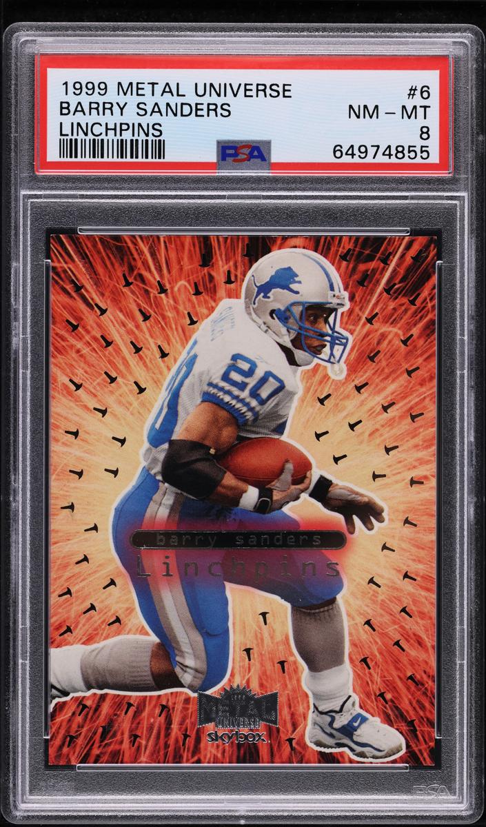 1999 SkyBox Metal Universe Football Barry Sanders #6 LP