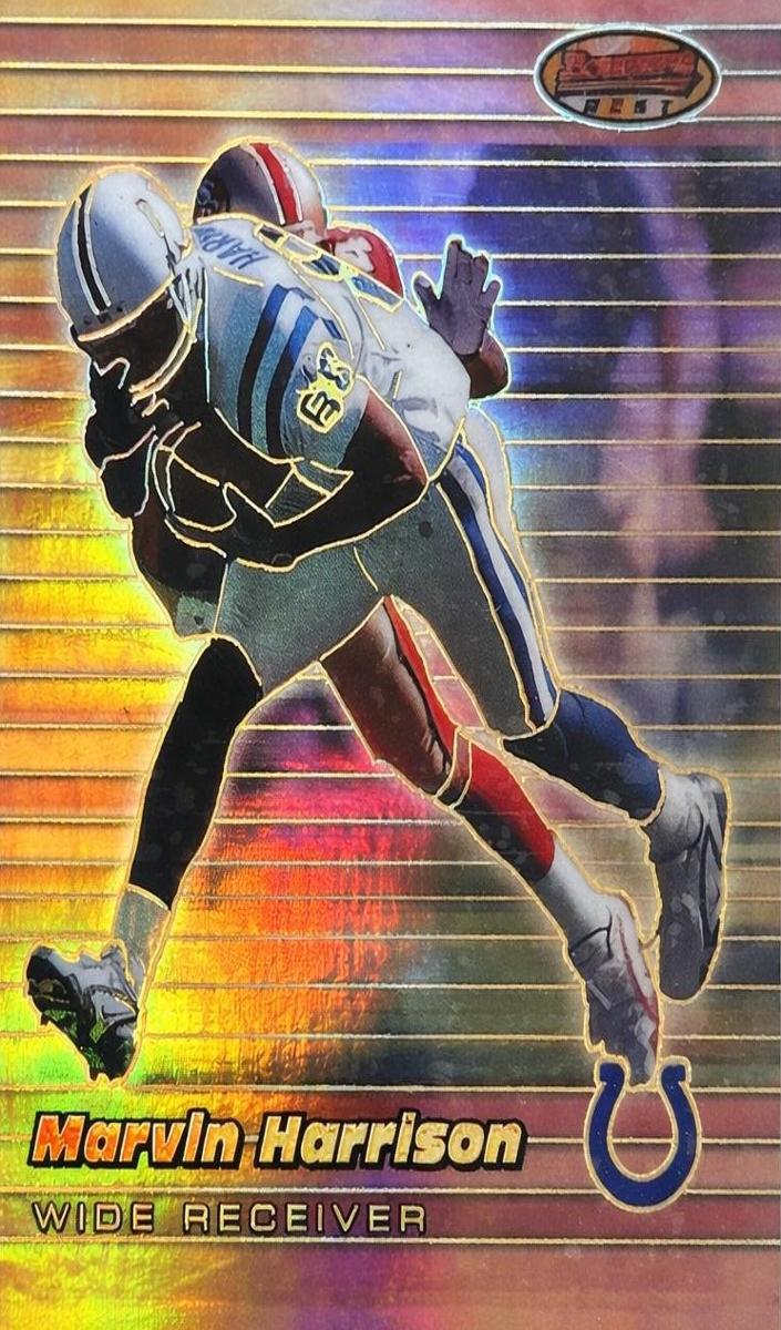 1999 Bowman's Best Football Refractor Marvin Harrison #62