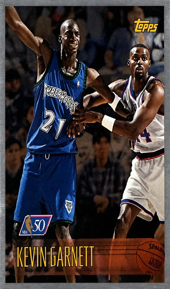 1996 Topps Basketball NBA 50th Kevin Garnett #131