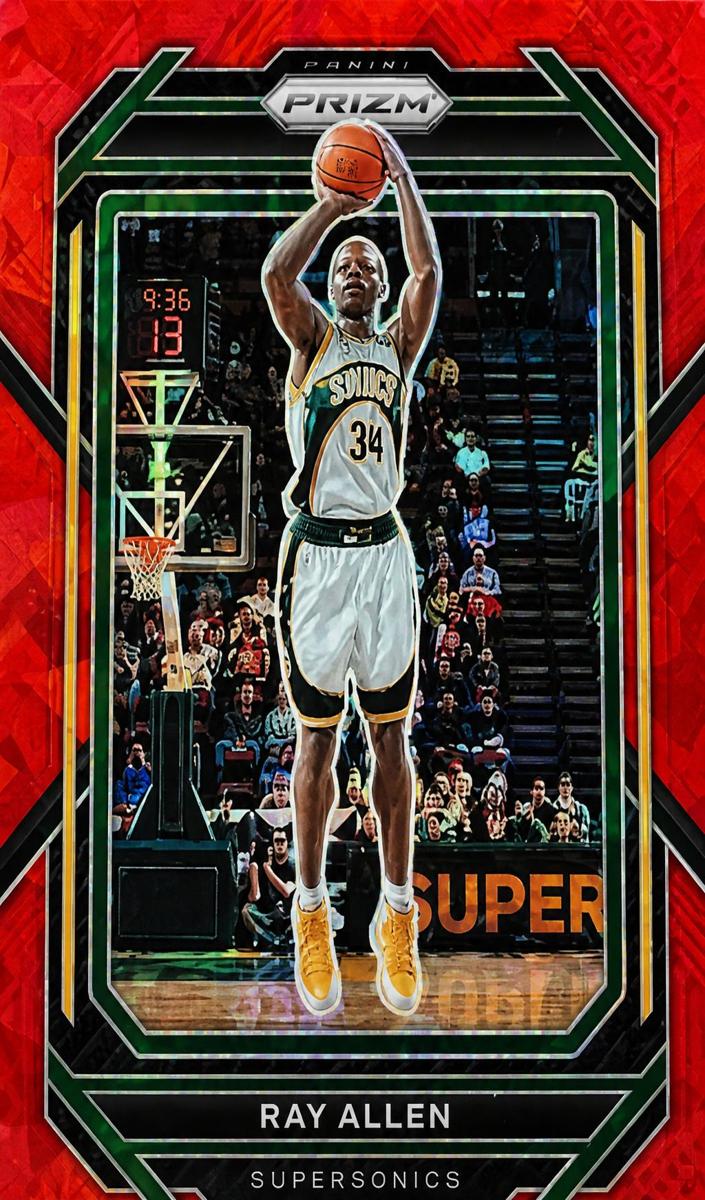 2022 Panini Prizm Basketball Red Ice Ray Allen #278