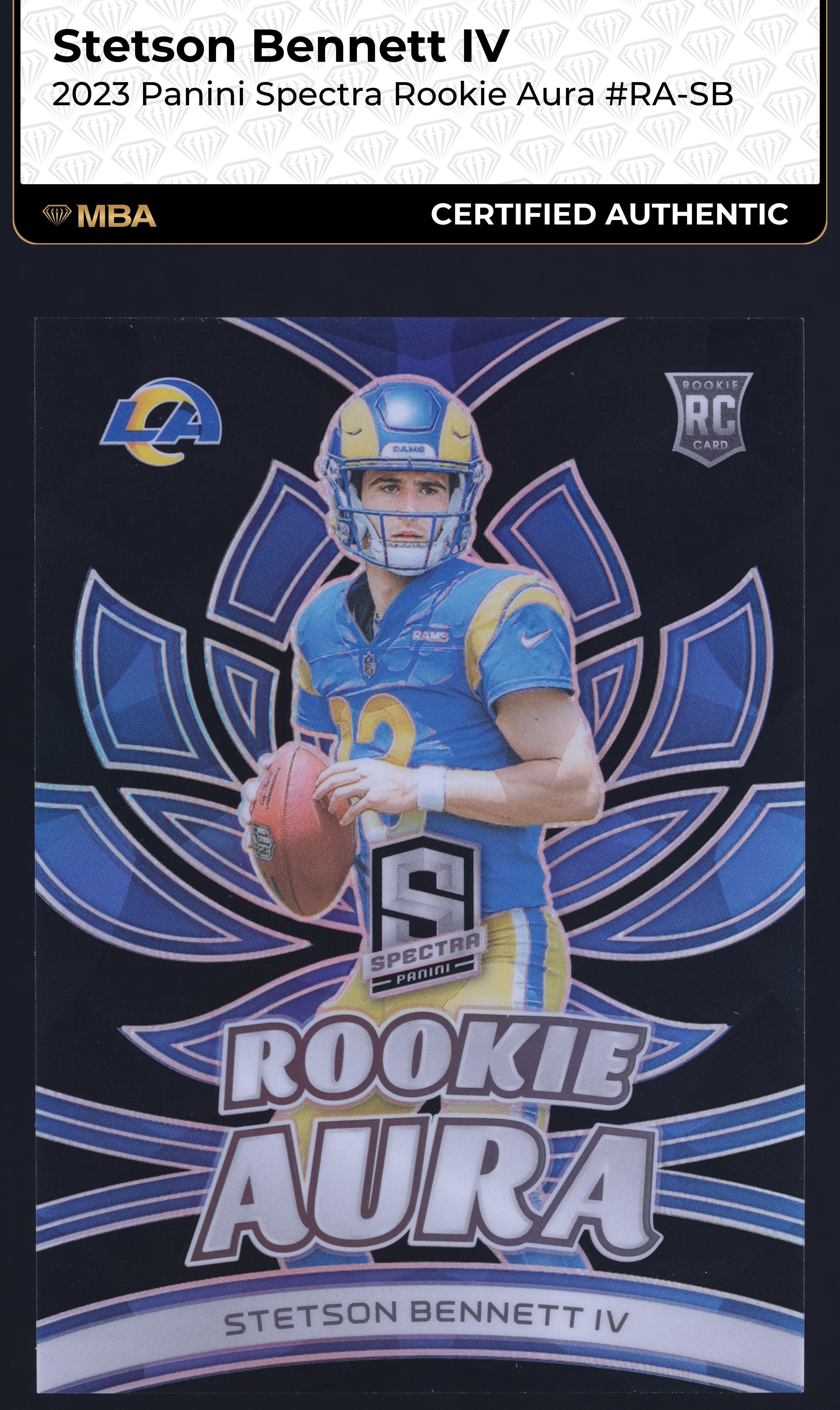 2023 Panini Spectra Football Stetson Bennett IV #RA-SB PSA 10