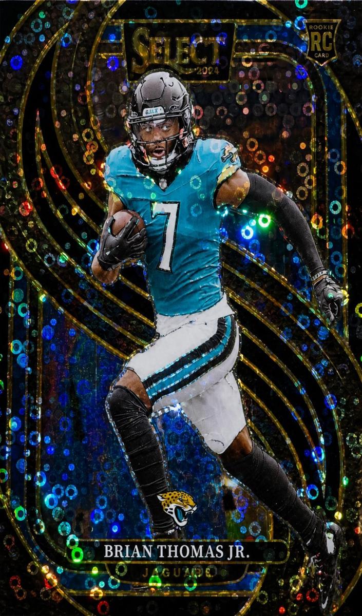2024 Panini Select Football Black Disco Brian Thomas Jr. #143 PSA 8