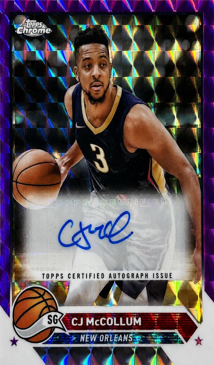 2023 Topps Chrome Basketball Refractor CJ McCollum #CG-CJM
