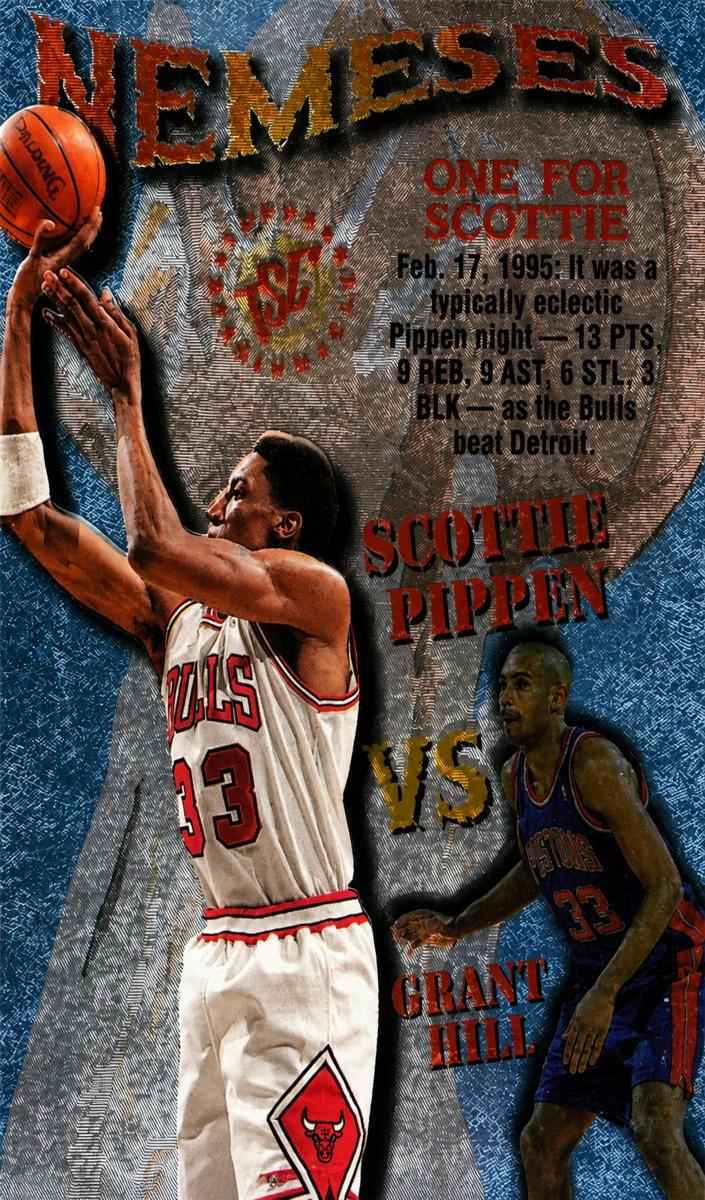 1995 Topps Stadium Club Basketball Scottie Pippen #N6 PSA 9