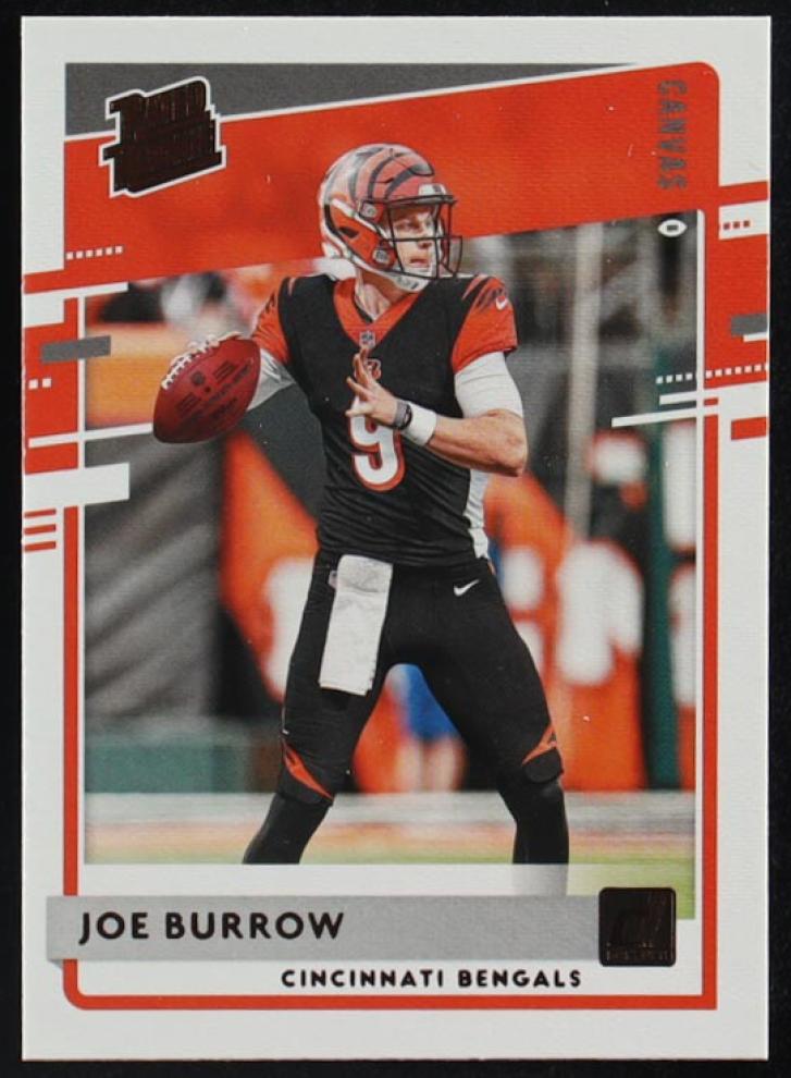 2020 Panini Donruss Football Canvas Joe Burrow #301 PSA 9