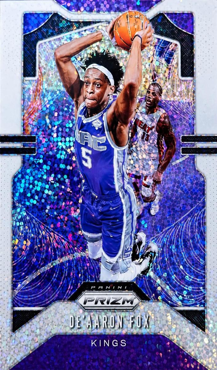 2019 Panini Prizm Basketball White Sparkle De'Aaron Fox #120