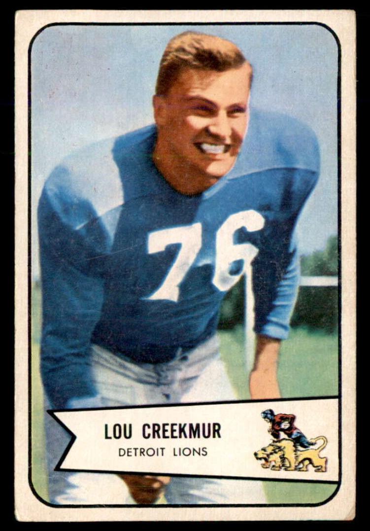 1954 Bowman Football Lou Creekmur #85 PSA 6