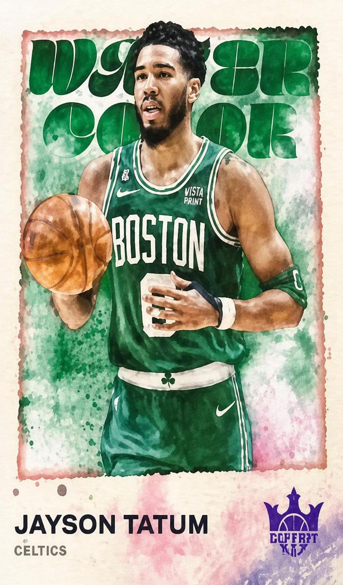 2023 Panini Court Kings Basketball Violet Jayson Tatum #7 PSA 9