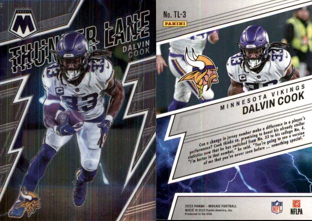 2022 Panini Mosaic Football Dalvin Cook #TL-3