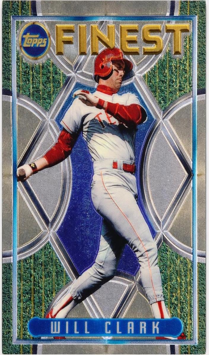 1995 Topps Finest Baseball Will Clark #123 PSA 8.5