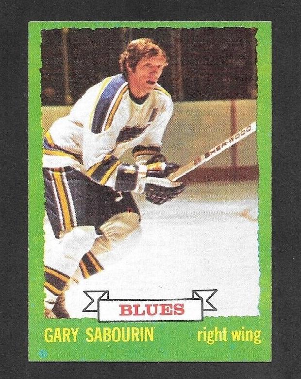 1973 Topps Hockey Gary Sabourin #184