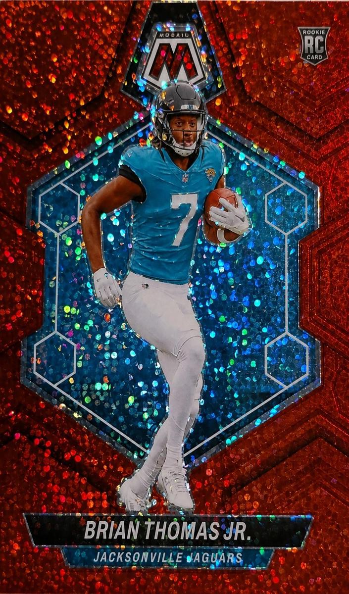 2024 Panini Mosaic Football Red Sparkle Brian Thomas Jr. #323 PSA 9