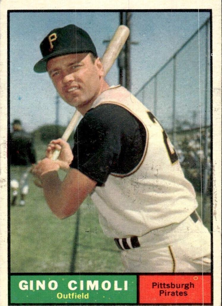 1961 Topps Baseball Gino Cimoli #165 PSA 8