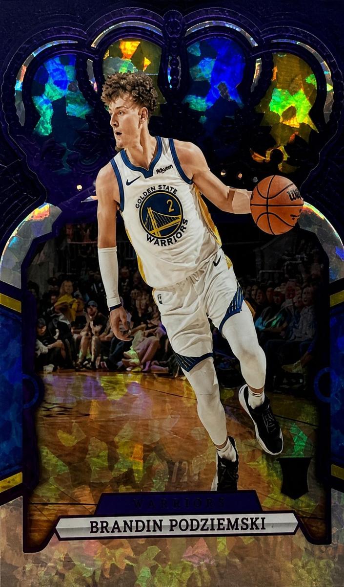 2023 Panini Crown Royale Basketball Crystal Purple Brandin Podziemski #76