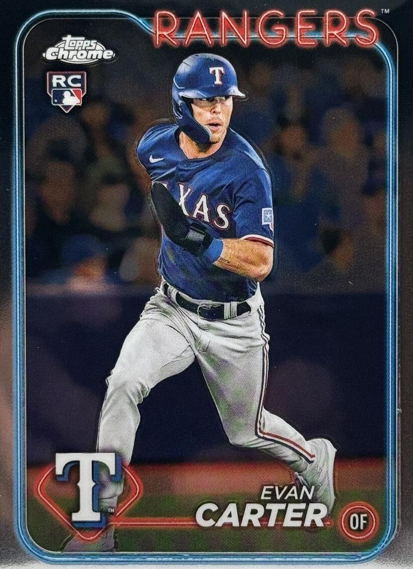 2024 Topps Chrome Baseball Evan Carter #136 PSA 9