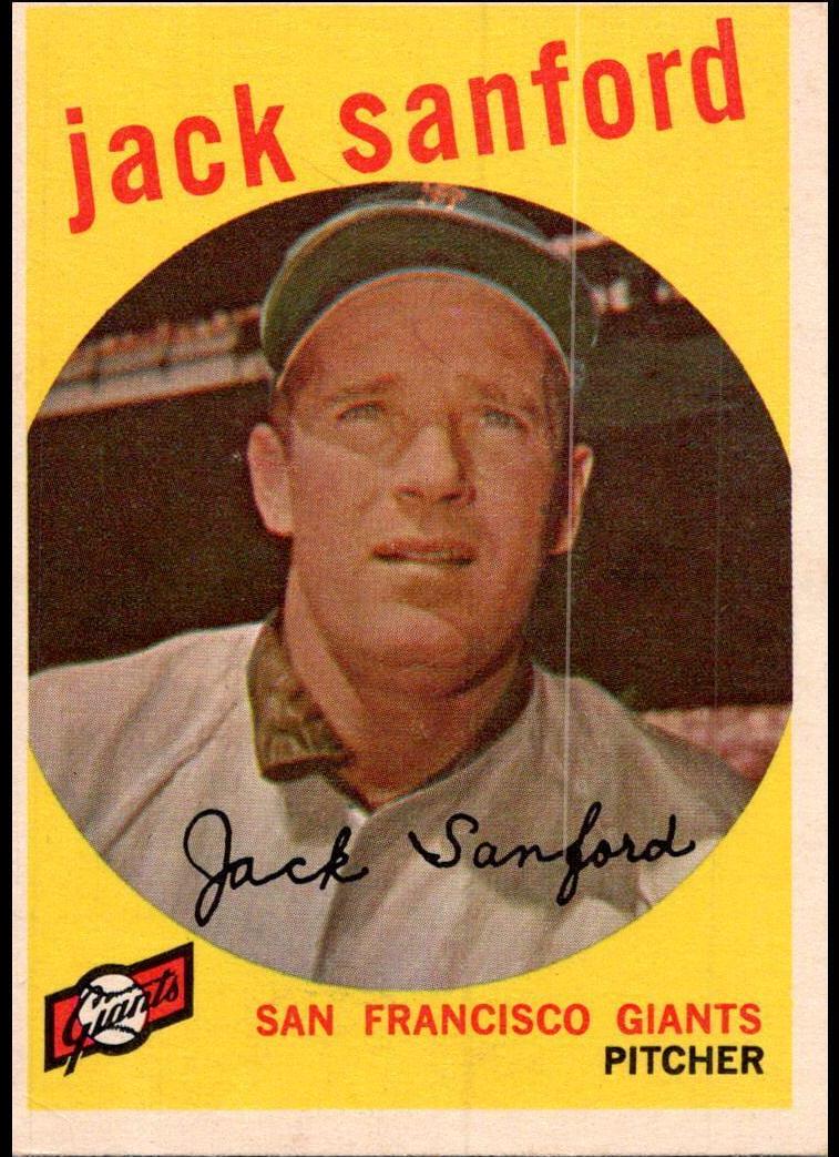 1959 Topps Baseball Jack Sanford #275 PSA 7