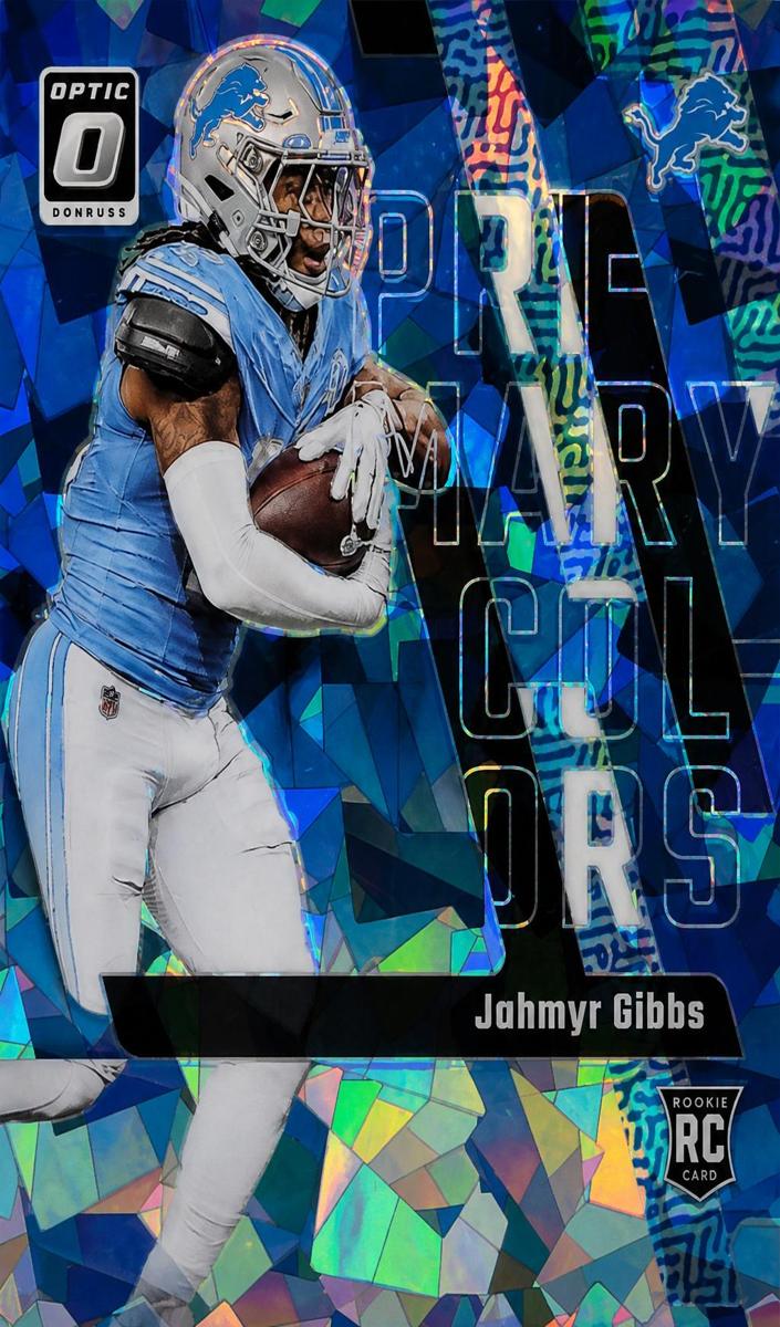 2023 Donruss Optic Football Ice Jahmyr Gibbs #236 PSA 10