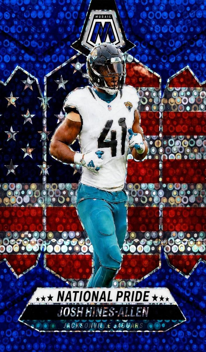 2024 Panini Mosaic Football No Huddle Blue Josh Hines-Allen #268