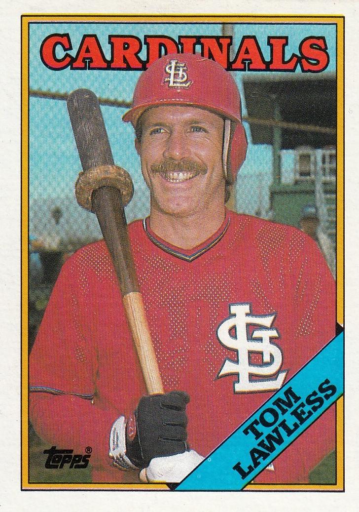 1988 Topps Baseball Tom Lawless #183
