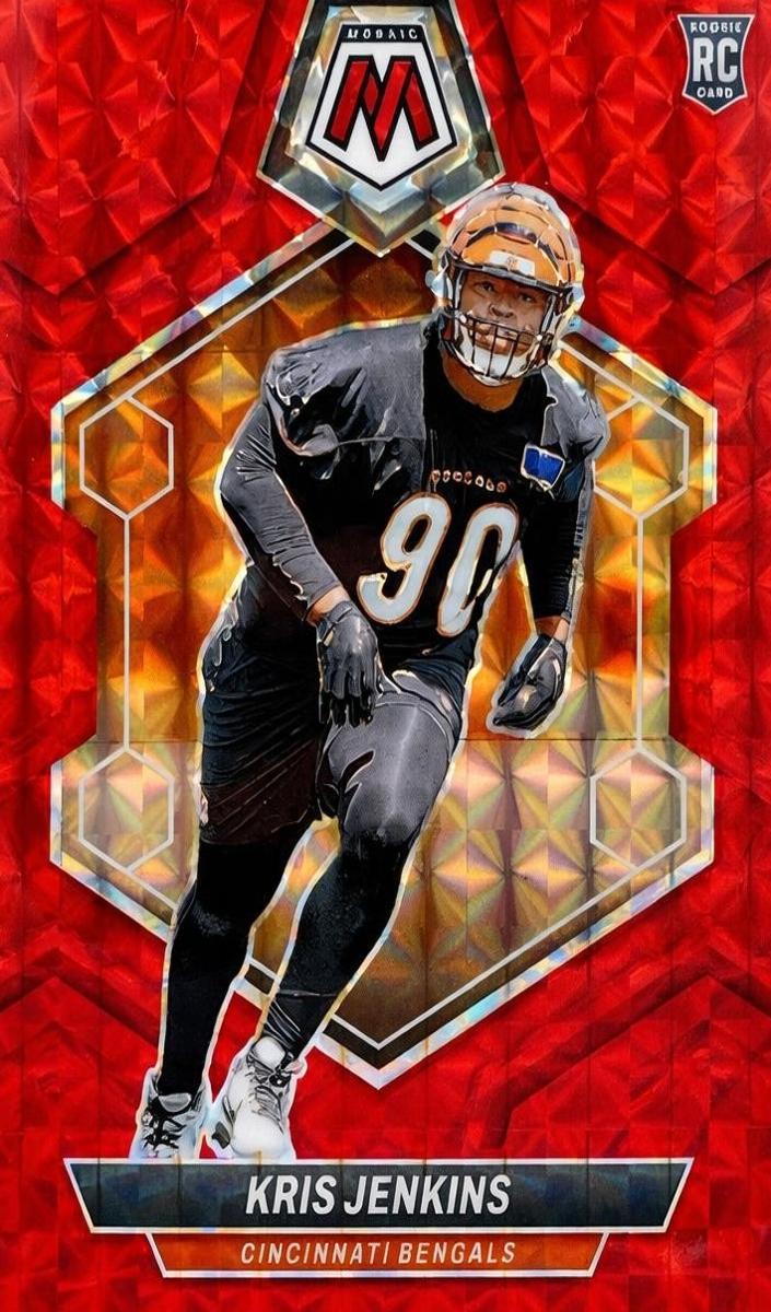 2024 Panini Mosaic Football Red Kris Jenkins #348