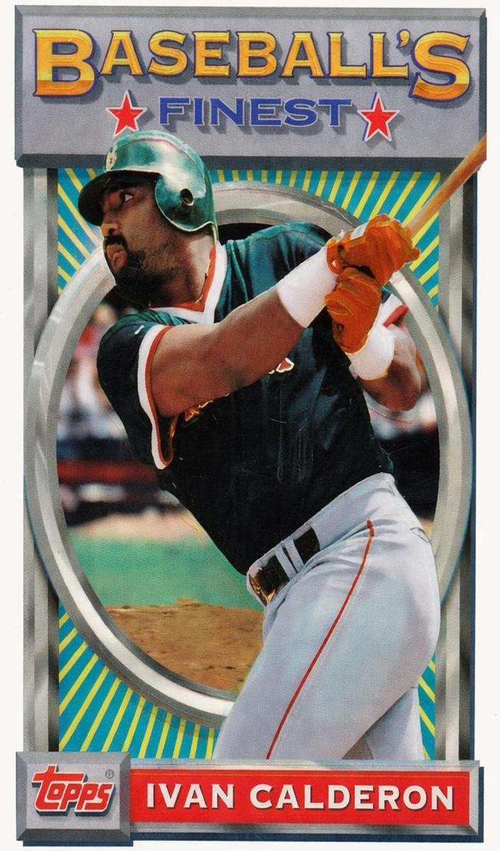 1993 Topps Finest Baseball Refractor Ivan Calderon #55 PSA 8.5