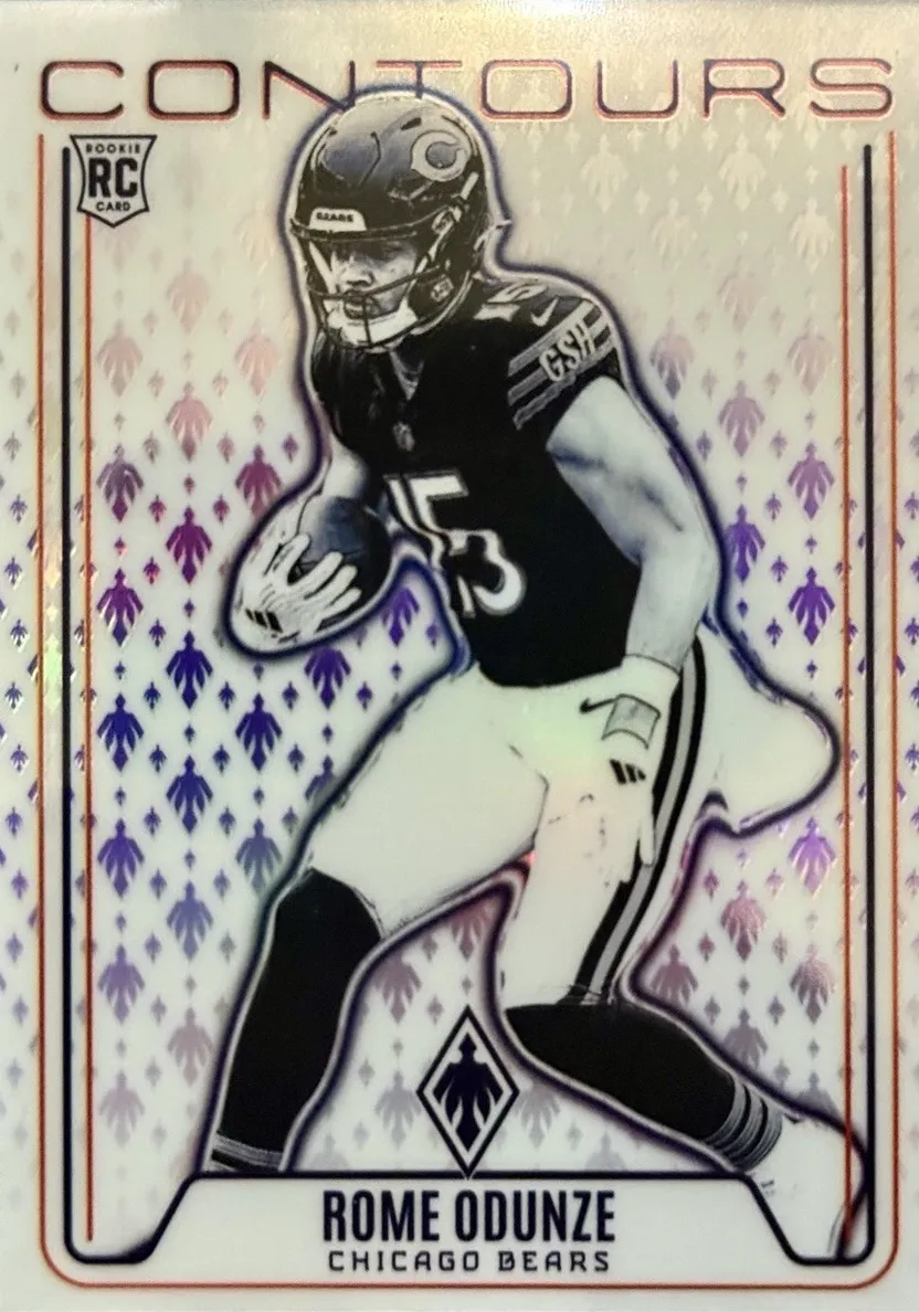 2024 Panini Phoenix Football Purple Rome Odunze #CON-ROE PSA 9