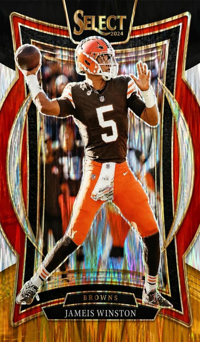2024 Panini Select Football Black and Gold Shock Jameis Winston #67