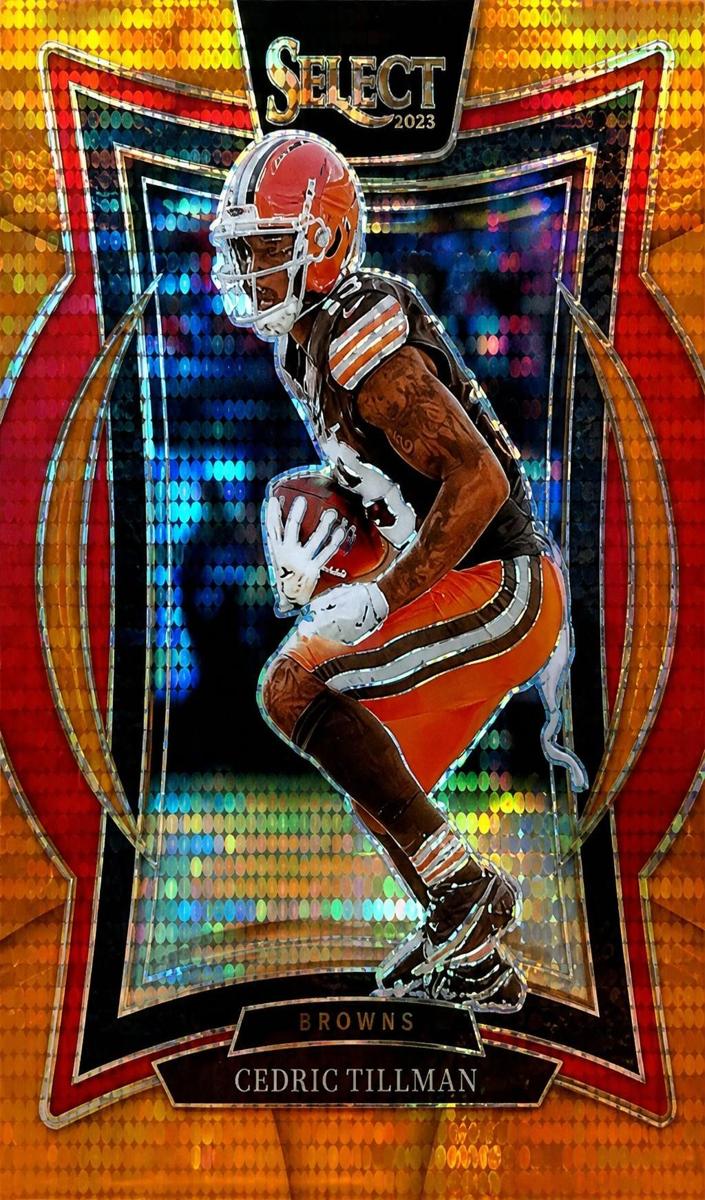 2024 Panini Select Football Neon Orange Pulsar Cedric Tillman #17