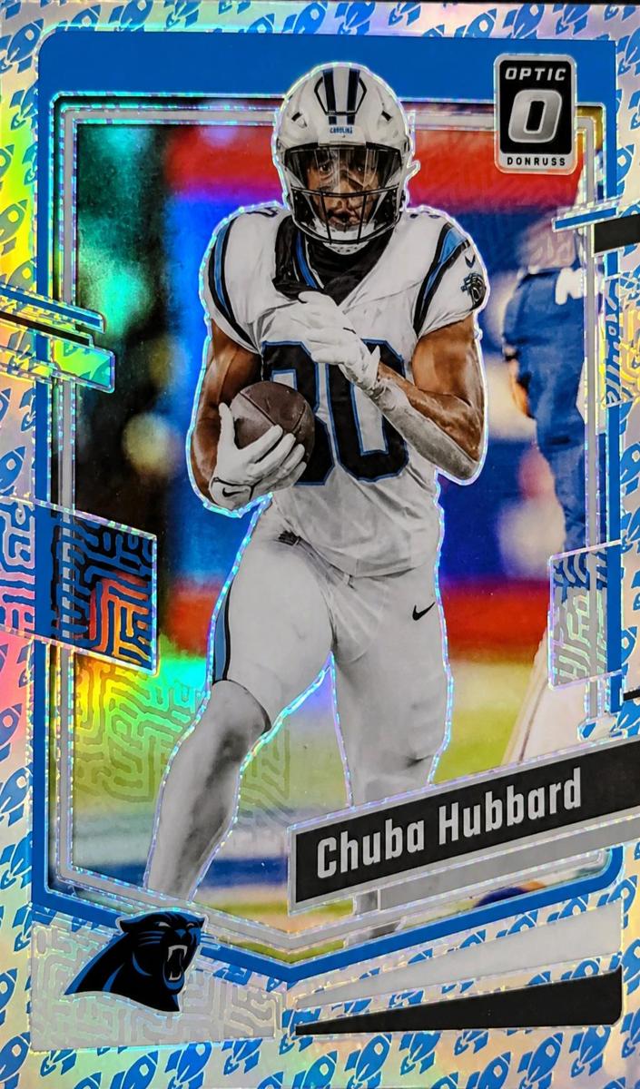 2023 Donruss Optic Football Rocket Chuba Hubbard #27