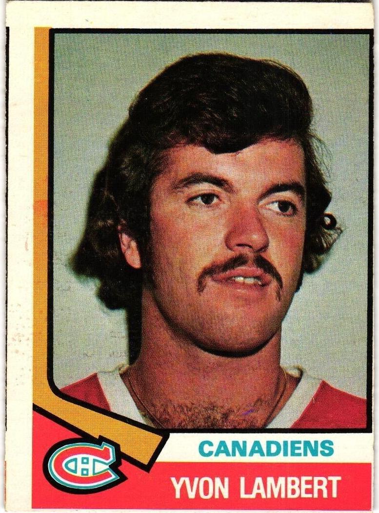 1974 O-Pee-Chee Hockey Yvon Lambert #342 PSA 8