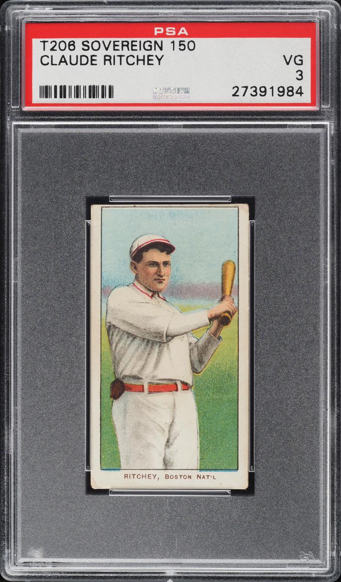 1909-11 T206 Baseball Claude Ritchey #NNO PSA 1