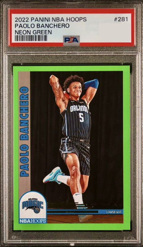 2022 Panini Hoops Basketball Neon Green Paolo Banchero #281