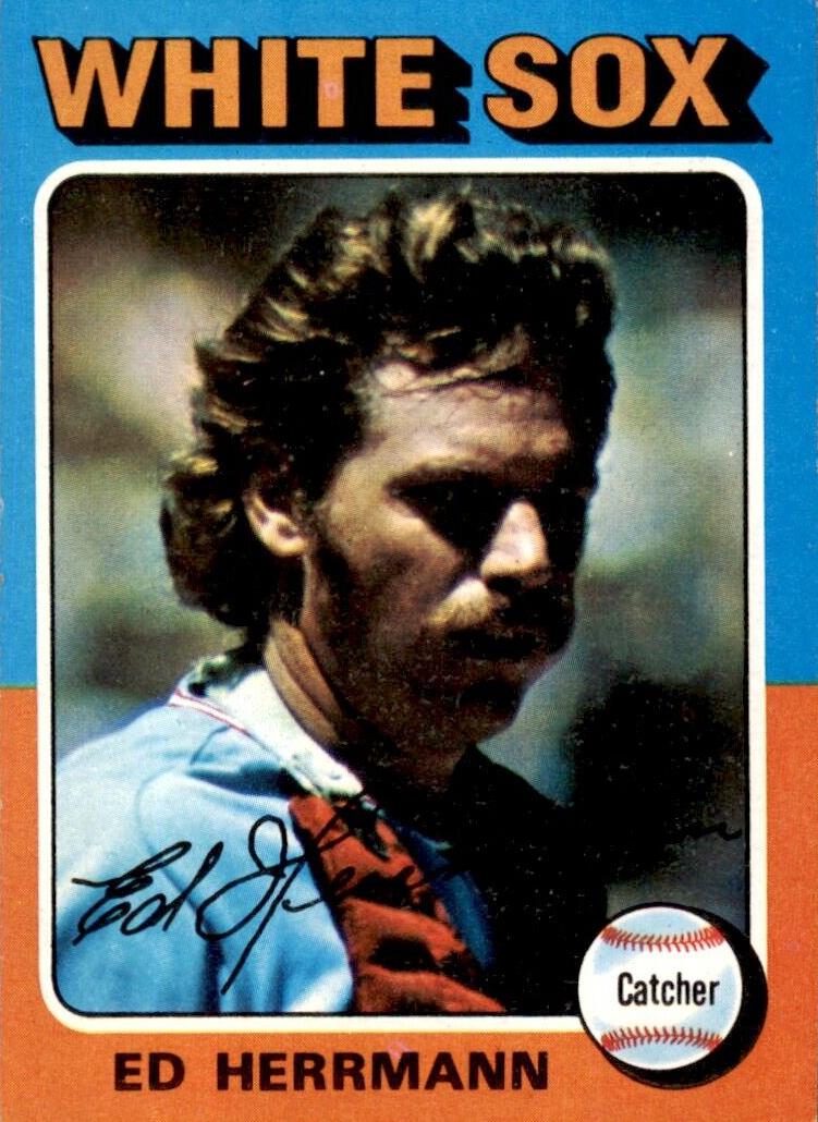 1975 Topps Baseball Ed Herrmann #219