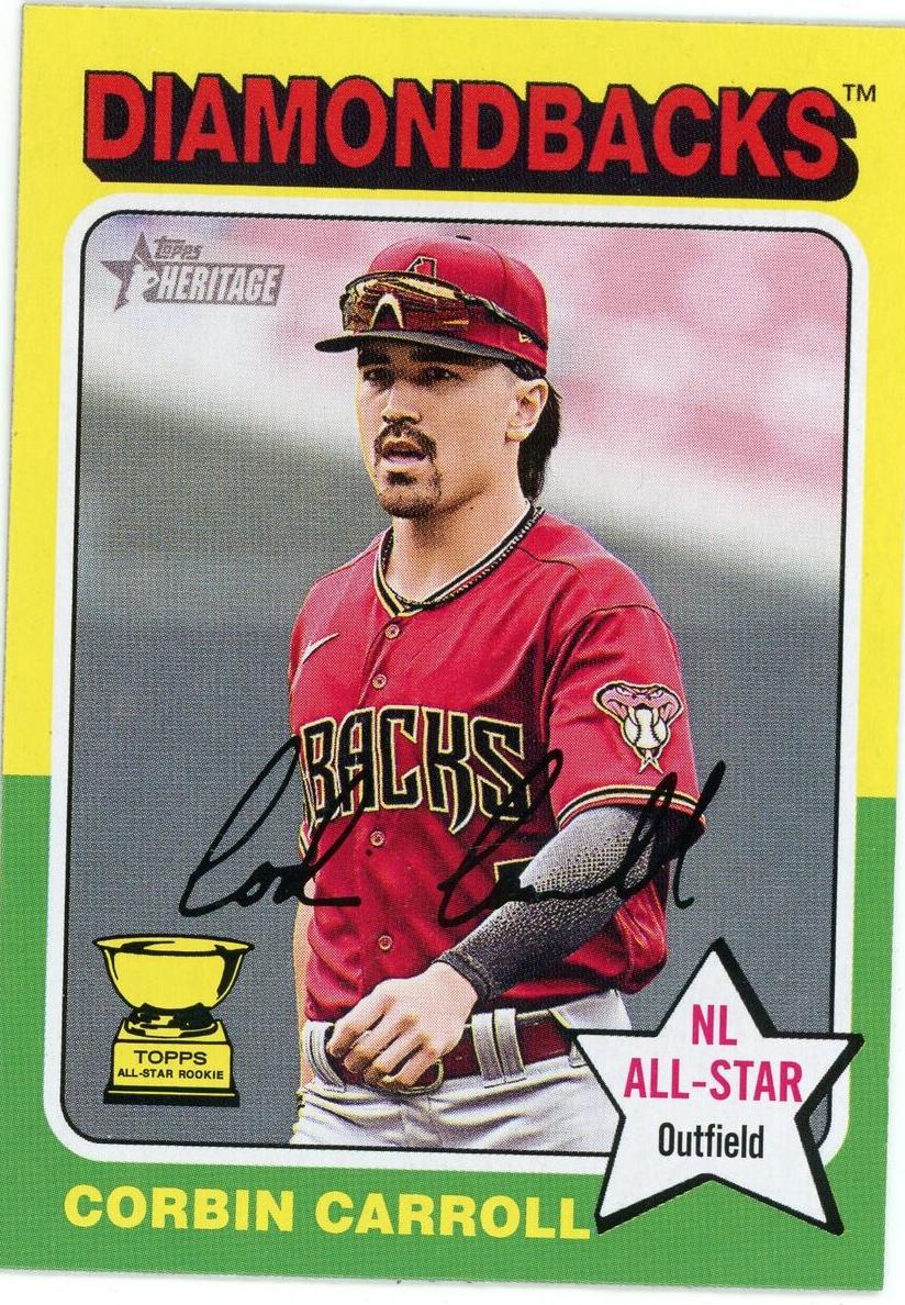 2024 Topps Heritage Baseball Corbin Carroll #372 PSA 10