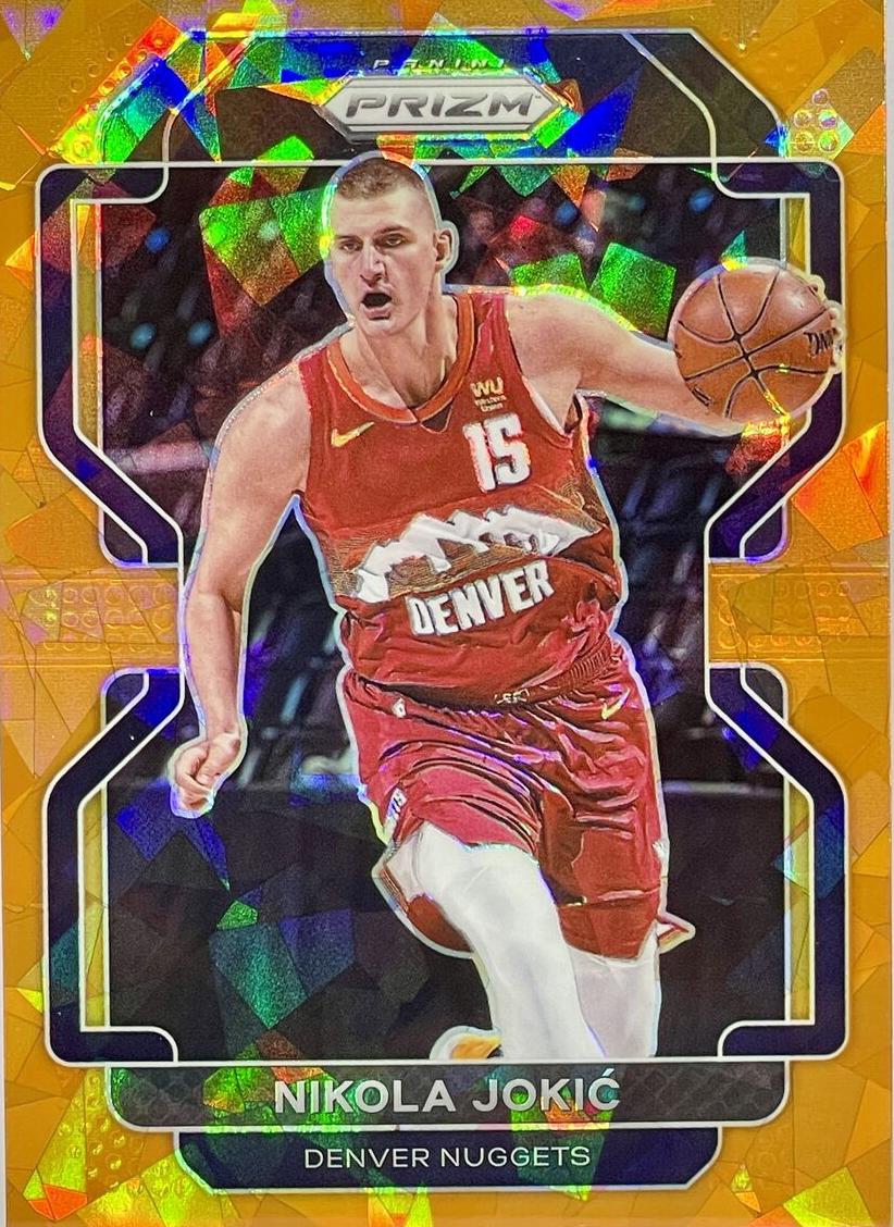 2021 Panini Prizm Basketball Orange Ice Nikola Jokic #32 PSA 9