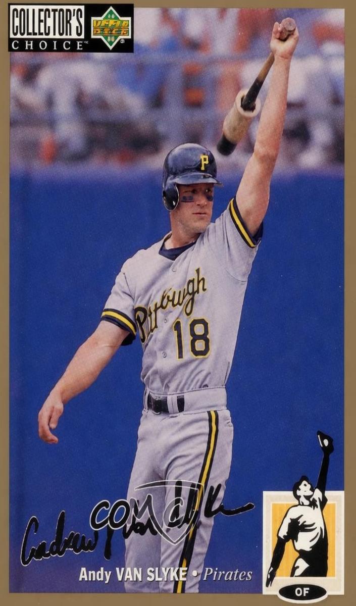 1994 Upper Deck Collector's Choice Baseball Gold Signature Andy Van Slyke #280